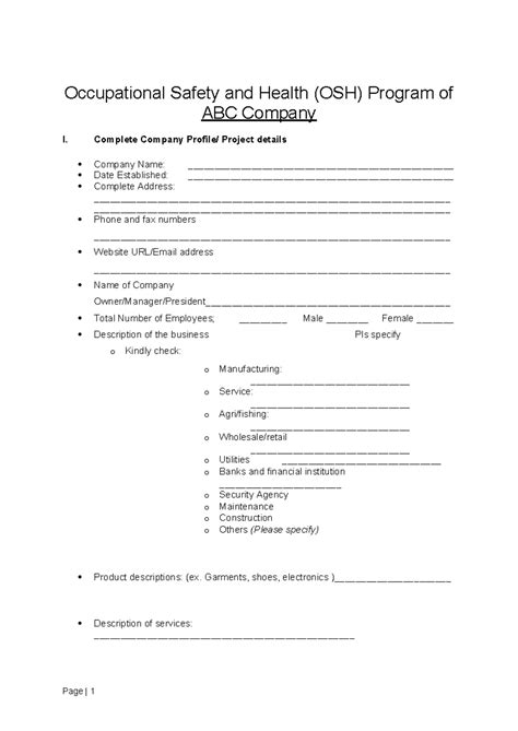 dole osh program template|dole payroll format.